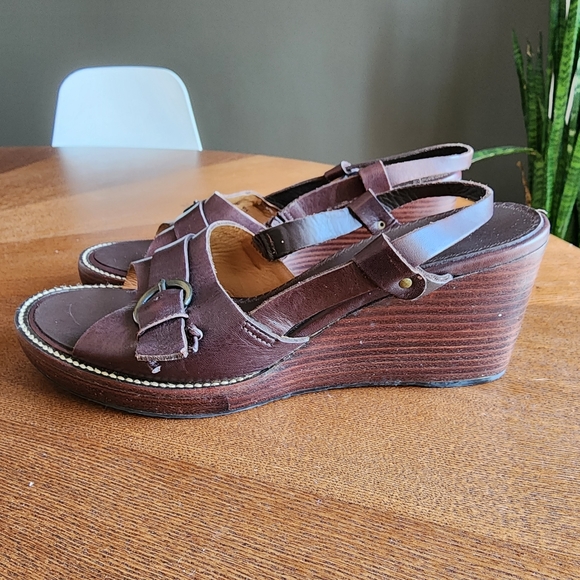 HS Trask Slingback Wedge Sandals - Picture 4 of 5